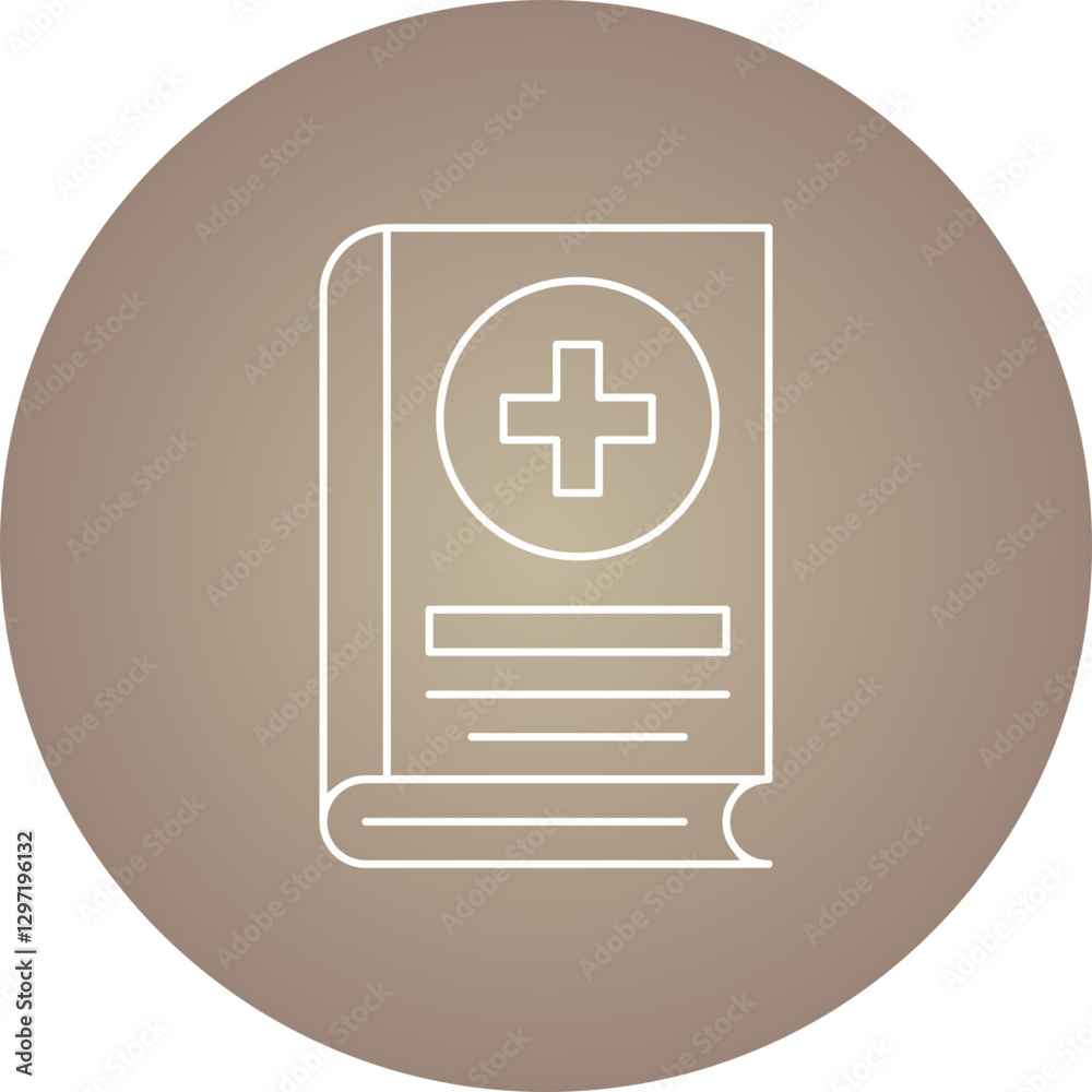 Medical Book single vector icon illustration Medical Book single vector icon illustration