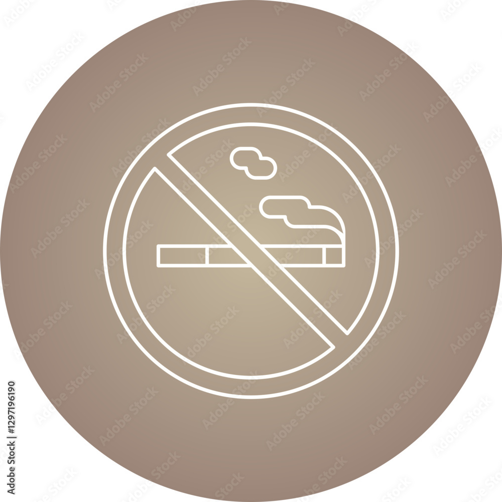 No Smoking Sign single vector icon illustration No Smoking Sign single vector icon illustration