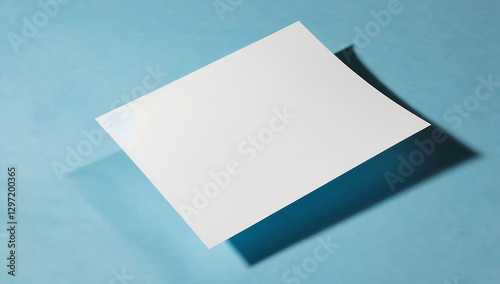 Blank white sheet of paper