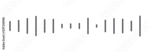 Voice message, podcast audio recording or voice chat waves, vector icons. Audio player soundwave or voice message memo and podcast sound waves
