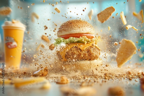 Fried meal food banner photo