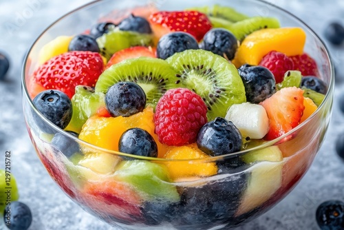 Fruit salad food banner