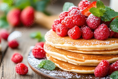 Pancakes food banner photo