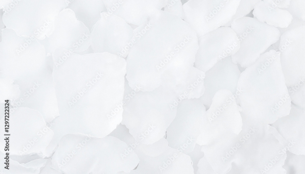 Fototapeta premium Abstract ice crystals on white surface, texture exploration