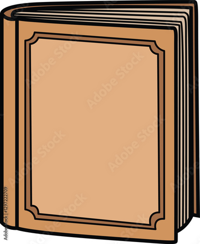 Minimalist book icon, perfect for digital libraries, reading apps, or any book-related design with a sleek, modern look.