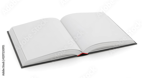 Wallpaper Mural Open Blank Book Mockup on White Background Torontodigital.ca