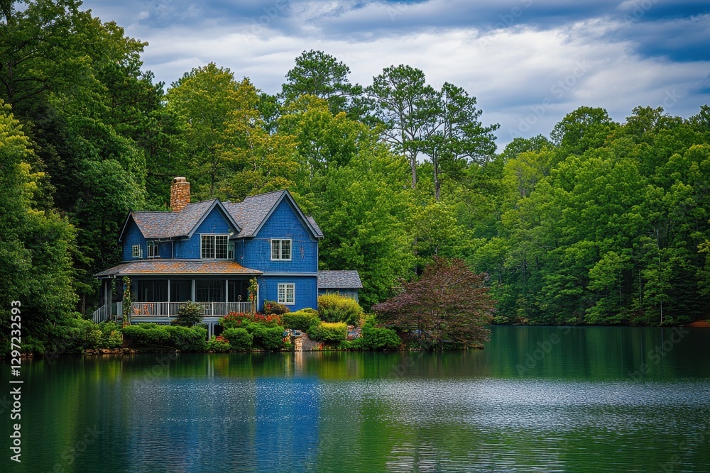 Scenic Lake Norman Retreat: A Beautiful House Embraced by Colourful Forest and Blue Skies in Cornelius, North Carolina Scenic Lake Norman Retreat: A Beautiful House Embraced by Colourful Forest and Blue Skies in Cornelius, North Carolina