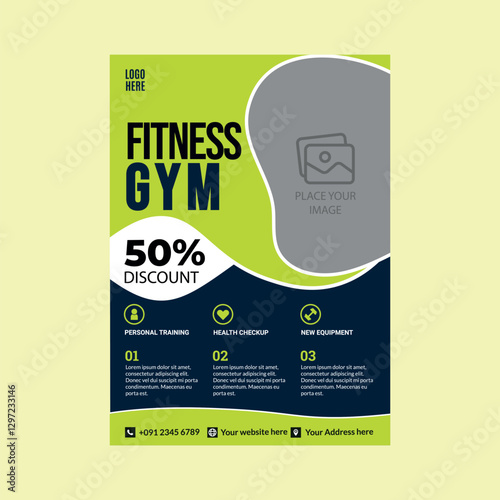 Fitness GYM Flyer Design Template