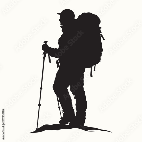 Hiker Silhouette, Nature Exploration