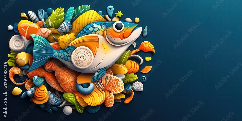 Exquisite Seafood Spread Banner Exquisite Seafood Spread Banner