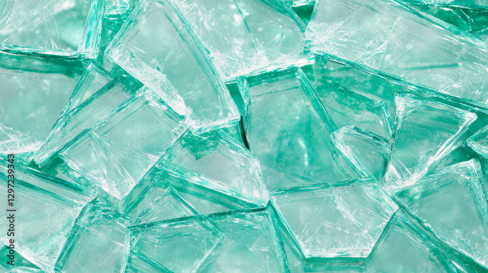 Obraz premium Shattered glass texture with jagged edges for creative design