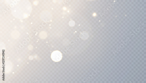 Light effect with many shimmering highlights on a transparent background. Shiny glare light effects with colorful shimmer. Beautiful glare effect. Shining abstract background. Vector illustration	