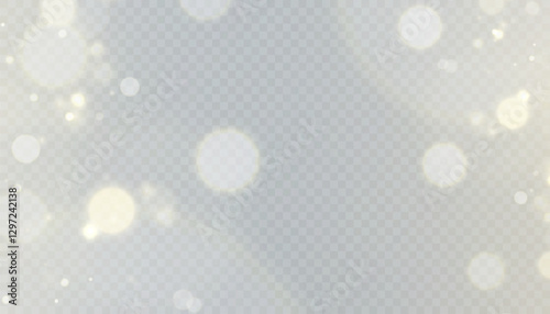 Light effect with many shimmering highlights on a transparent background. Shiny glare light effects with colorful shimmer. Beautiful glare effect. Shining abstract background. Vector illustration	