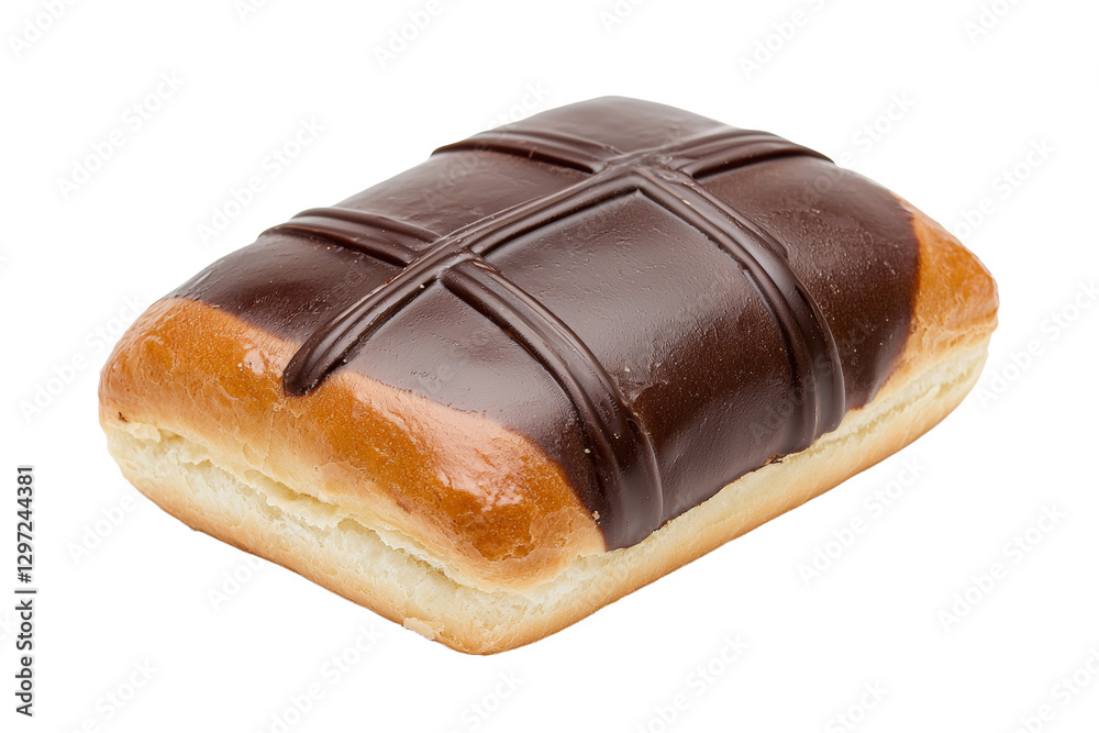Chocolate donut with a chocolate glaze, isolated Chocolate donut with a chocolate glaze, isolated
