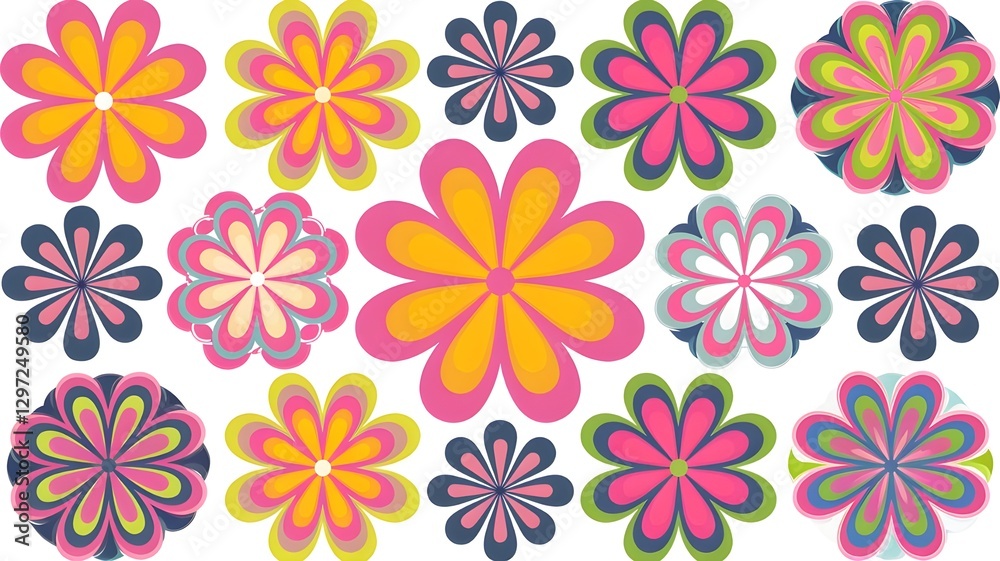 A very good and popular graphic design flower A very good and popular graphic design flower