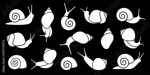 Grape snail logo. Isolated grape snail on white background
