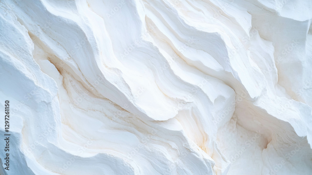 Obraz premium Light limestone texture with smooth layered patterns for design and background uses