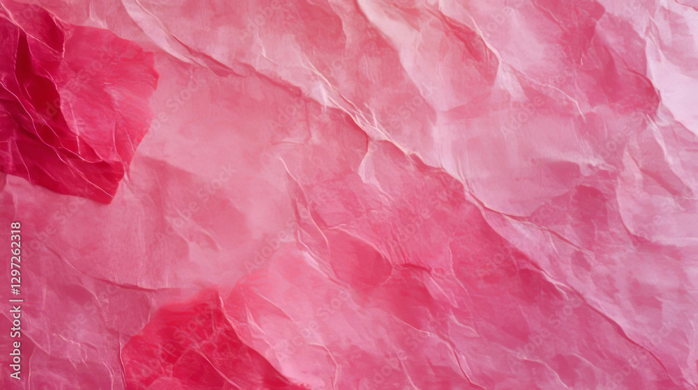 Fototapeta premium Lightly textured handmade pink paper background for creative designs