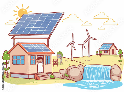Renewable Energy Systems: Solar, Wind, and Hydroelectricity