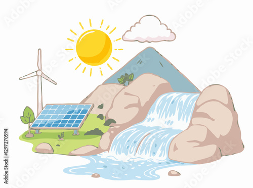 Renewable Energy Sources: Solar Power and Hydroelectricity