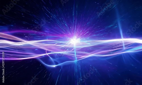 Galactic Wobble Loop: Dynamic Energy - Pulsating Starry Background