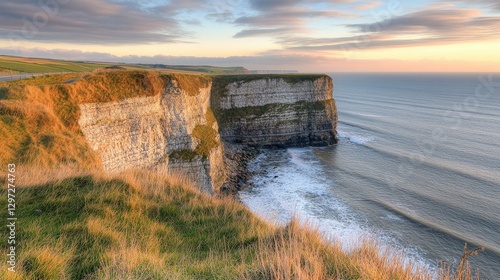 Winding Coastal Highway Hugging Cliffs Above Deep Blue Ocean