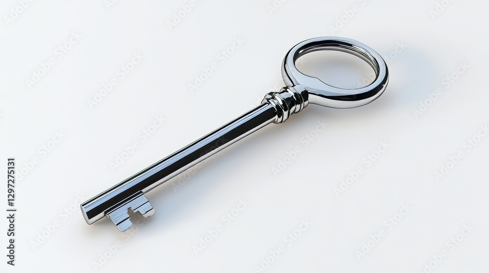 Illustration of a key in a lock on a white background. Illustration of a key in a lock on a white background.