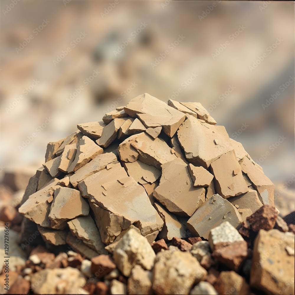 rugged rock set, employing a blurred bokeh effect, natural earth tones, browns and beiges rugged rock set, employing a blurred bokeh effect, natural earth tones, browns and beiges