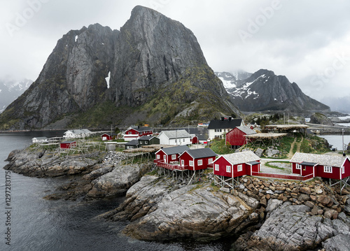 Fisherman cabins in Lofoten islands