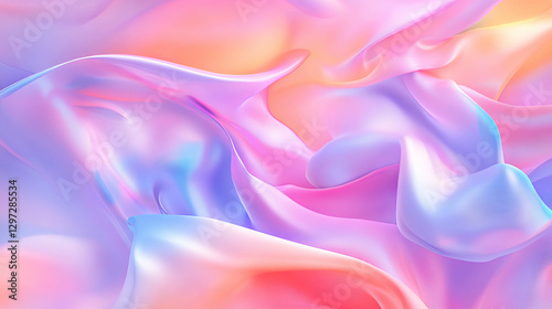 Delicate pastel ribbons background for creative designs