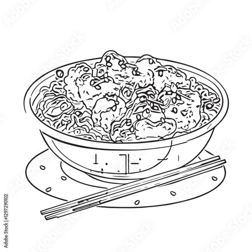 food, chinese, asian, background, restaurant, cooking, meal, design, cuisine, delicious, gourmet, dinner, dish, asia, plate, tasty, noodle, yellow, lunch, thai, traditional, vector, vegetable, table, 