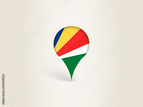 Pin Icon with Seychelles National Flag. Free Download Pin Icon with Seychelles National Flag. - GFXLoad