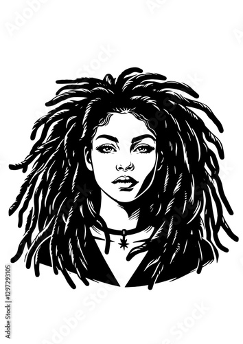 rasta woman potrait umbral