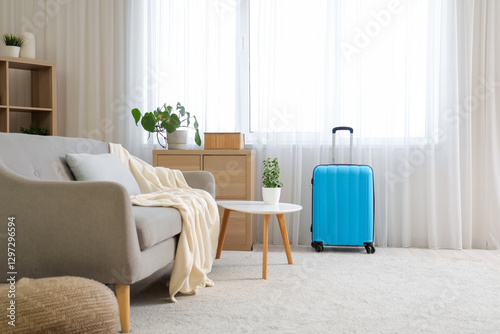 Bright living room interior...