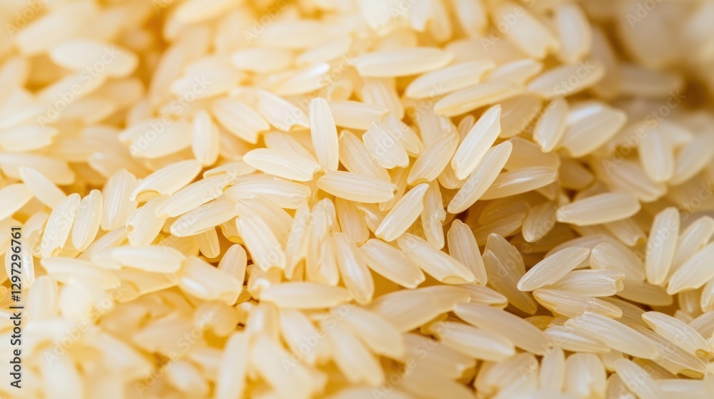 Close-up of modern rice harvesting technology showcasing rice grains in soft light