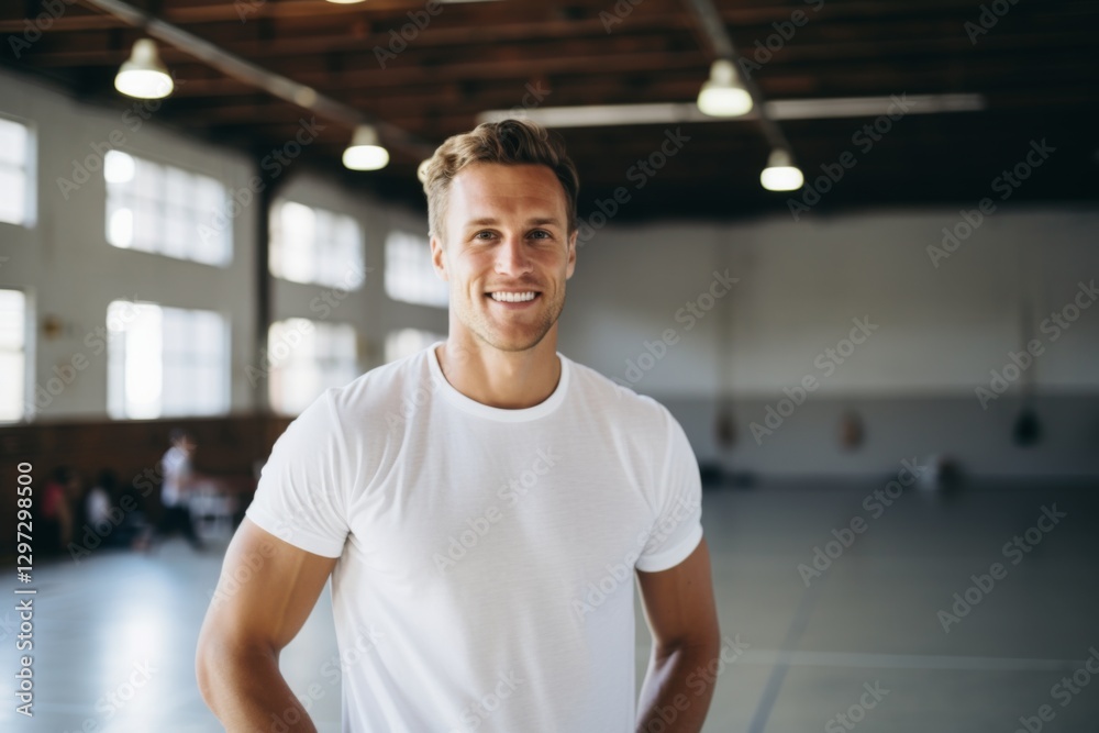 Smiling portrait of a senior American basketball player Smiling portrait of a senior American basketball player