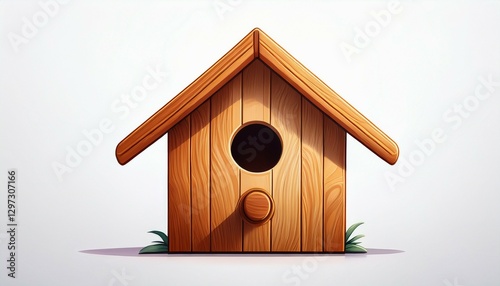 wooden bird house