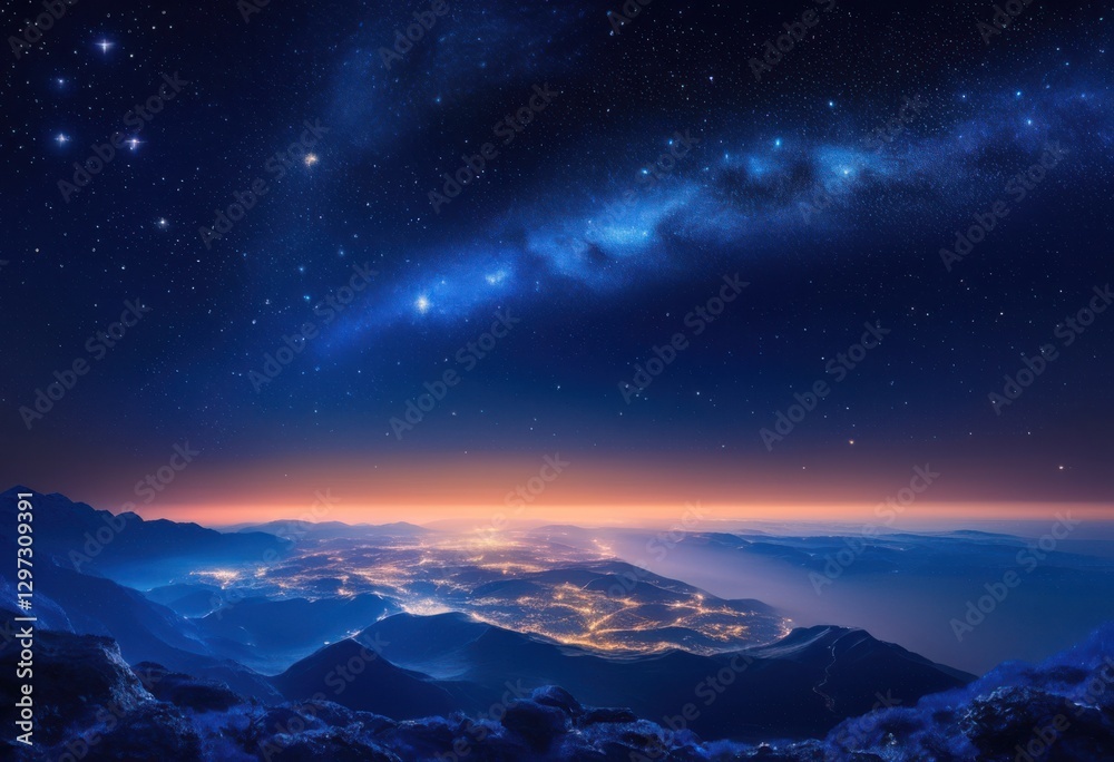 serene night sky filled twinkling stars deep blue background tranquil celestial experience, twinkle, cosmos, darkness, twilight, cloud, constellation serene night sky filled twinkling stars deep blue background tranquil celestial experience, twinkle, cosmos, darkness, twilight, cloud, constellation