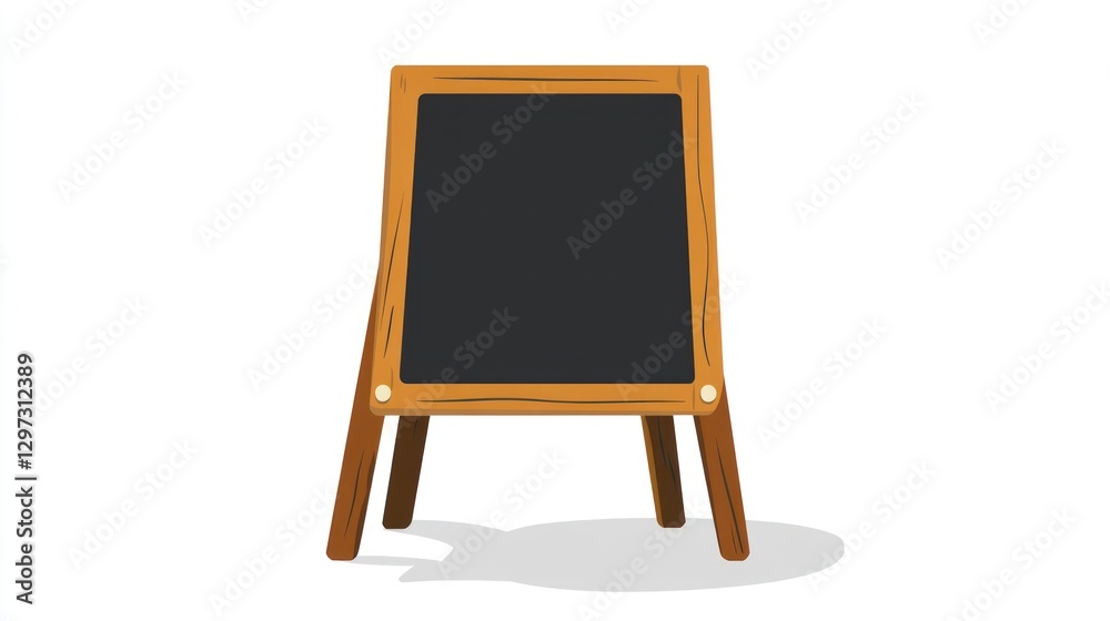 Wooden chalkboard display stand, blank menu board Wooden chalkboard display stand, blank menu board