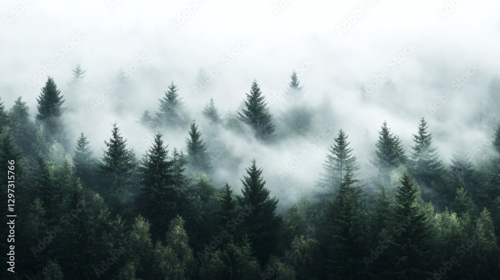 Fototapeta premium Fog in the forest