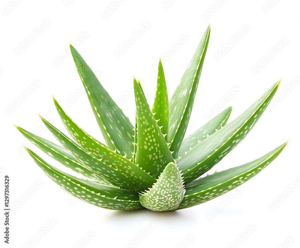 Fototapeta premium Aloe Vera against white background
