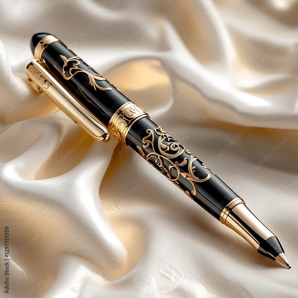 Naklejka premium Fountain pen is that can hold ink in cartridge.