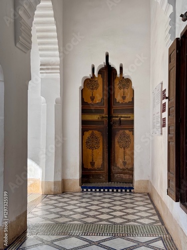 Bahia palace Old Medina Marrakesh Morocco North Africa