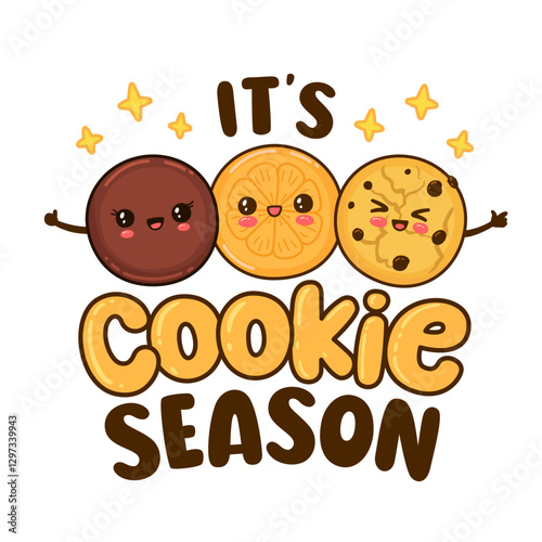 Scout Cookie Season Illustration. Cookie Season Kawaii Characters, Girl cookie dealer, Cookie Dealer, my cookie, Scout Cookies, Daisy, Brownie, Junior, Cadette,
