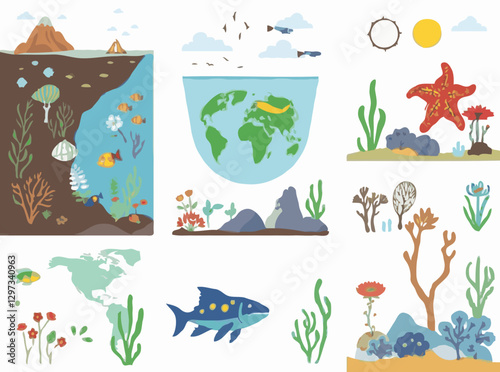 Wallpaper Mural Pollution Problems: Climate Change Awareness Vector Torontodigital.ca