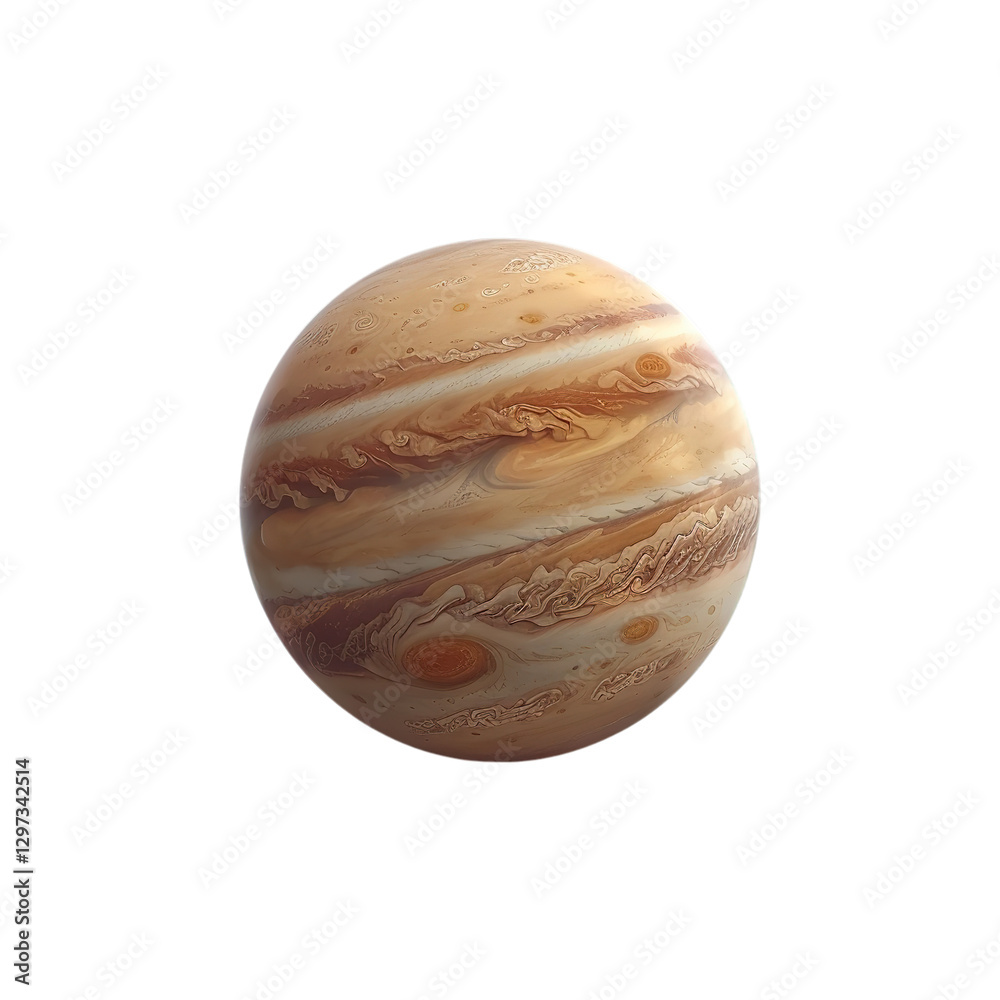 3D Planet on Transparent Background 3D Planet on Transparent Background
