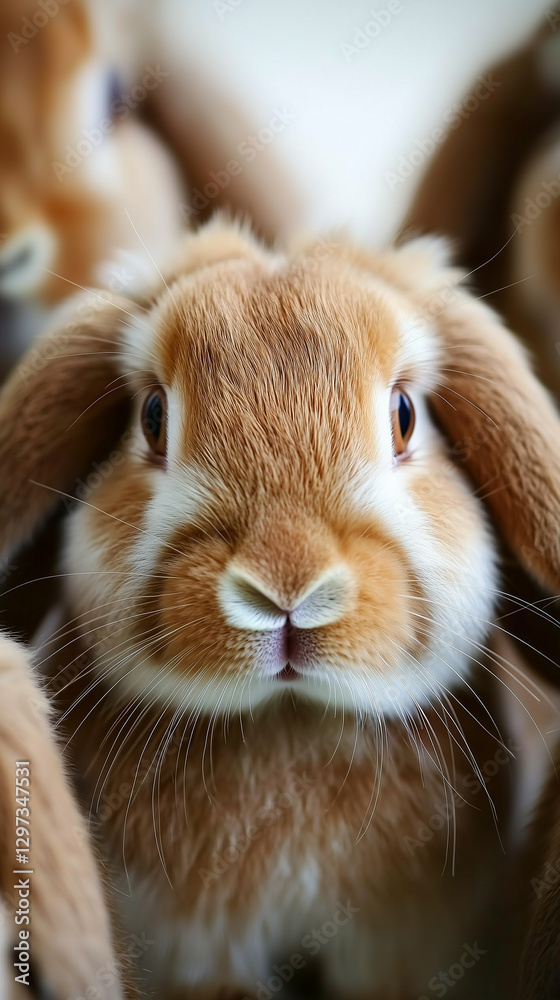 Close-Up of Free-Range Cute Rabbits on a Minimalist Background
Close-Up of Free-Range Cute Rabbits on a Minimalist Background