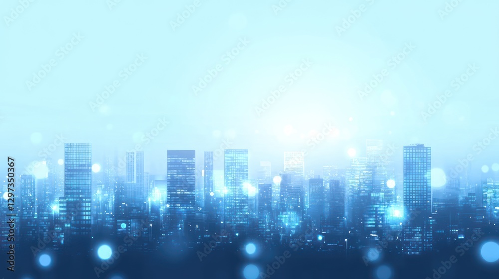 City skyline at dawn, blurred aesthetic, urban landscape City skyline at dawn, blurred aesthetic, urban landscape