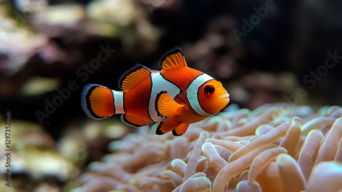 Clownfish in Bleached Anemone
