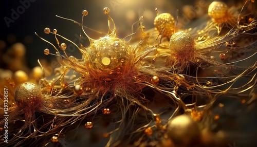 cancerous cells background, healthcare concept